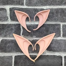 Backs Earrings 1Pair Fashion Accessories For Women Cosplay Props Party Latex Pointed Ears Men Halloween Elf Ball Decoration