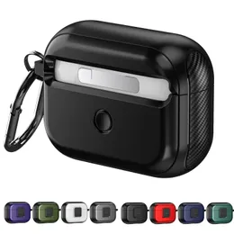 For Airpods Pro 2 2nd Generation Cases With Automatic Snap Switch, Secure Lock Clip Magnetic Protective Cover For Airpods 3 with Carabiner Keychain