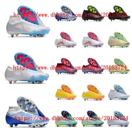 منتجات جديدة للرجال كرة القدم Zoomes Mercurial Superfly IX Elite SG عالية الجودة أحذية كرة القدم في الهواء الطلق مرابط