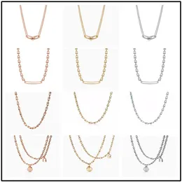 Pendant 925 silver Necklaces U shaped necklace tiff HardWear series rose the same styleany Co original packaging highquality desi337Y