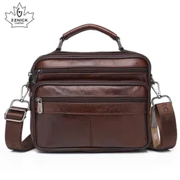 Borse da sera Borsa a tracolla da uomo in vera pelle Moda con cerniera Messenger Borsa da viaggio semplice per affari ZZNICK 230927