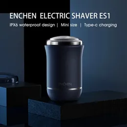 Electric Shavers ENCHEN Traveller Mini Shaver Electrical Razor Wet Dry Dual Use IPX6 Waterproof For Men Beard Machine Type-C Rechargeable 230927