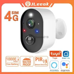 CCTV-lins Jleeok 5MP 4G Camera Inbyggd 10000mAh Batteri 130 Wide Vinkel PIR Motion Detection Security CCTV Surveillance IP Camera YQ230928