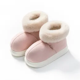 Botas de grife para mulheres moda plataforma botas rosa inverno lã camurça lã quente pele tornozelo botas tamanho 36-45