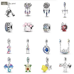 925 sterling silver charms for jewelry making for women beads Woven hand rope small string accessories