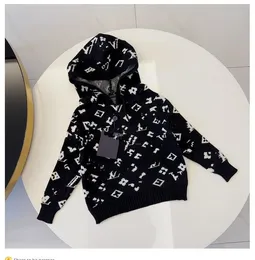 huva barn hoodies barn designer tröja baby tröja pojkar flickor streetwear hög krage unisex höst vinter tröjor hålla varm bokstav tryckt jumper tyg2