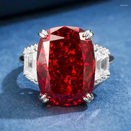 Pierścienie klastra 2023 925 Srebrny Diamentowy Diamentowy Pierścień Diamentowy 11 15 Padma Luksusowy moda europejska i amerykańska