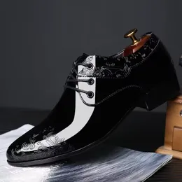 Buty męskie designer mody męski duże buty na skórzane buty klasyczne buty do niskiego ślubu skórzane buty