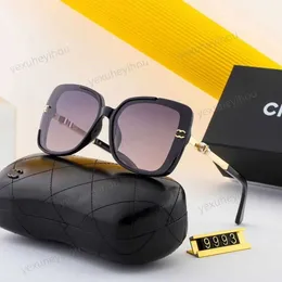 CCity Sonnenbrillen Modedesigner Channel Sonnenbrillen für Damen Modeoberteil Perlenstil Outdoor UV-Schutz polarisiert Damen Sonnenbrillen Geschenk mit Box s2