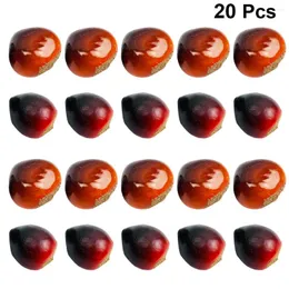 Decorative Flowers 20 Pcs Mixed Nuts Artificial Chinese Chestnuts Simulation Scatter Model Lifelike