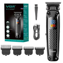 Clippers Trimmers Original VGR Cordless Professional Hair Trimmer For Men Beard USB Electric Clipper Edge Razor Cutter Machine 230928