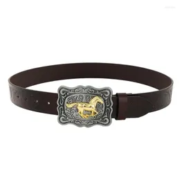 Belts Medieval Vintage Belt For Men Knight Embossed PU Leathers Engraved Strap Decor Cosplays Costume Accessories
