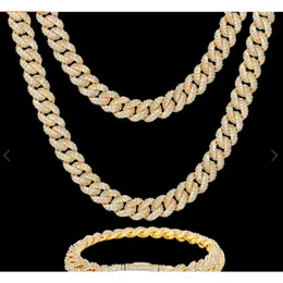 Luxo hip hop feminino masculino 2023 18k ouro 925 prata esterlina acessórios diamante jóias finas cubana link corrente moissanite colar