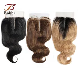 LACE S BODY WAVE 4X1 T CLRE MIDDEL DEL PRANSPARENT Black Brown Honey Blonde Indian Remy Human Hair Bobbi Collection 230928