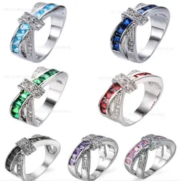 Fashion High Quality 925 Silver Diamond jewelry Heart Zircon Crystal Ring Valentine's Day Holiday Gifts HJ221210H