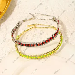 g d Noble Bohemia Handmade Ethnic Beads Bangle for Women Gold Plated Babalawo Green and Yellow Beads Bangle Orula Bracelet