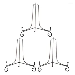 Cornici 3 Pezzi Cavalletto In Ferro Classico Espositore Ciotola Piatto Cornice Po Libro Artwor Nero 4 Pollici 10,5 Cm