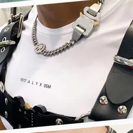 2020 1017 alyx estúdio logotipo metal corrente colar pulseira cintos das mulheres dos homens hip hop ao ar livre acessórios de rua festival presente shi228l