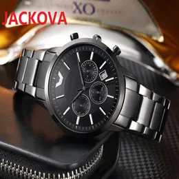 TOP Fashion Luxury Man Orologi completamente in acciaio inossidabile 43mm simpatico orologio multifunzionale di design Orologio al quarzo di alta qualità327V