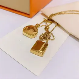 2022 Fashion Luxury Pendant Necklaces Designer For Men Women Gold Necklace Lock Hight Quality Wedding Lover Gift Hip Hop Jewelry 2247j