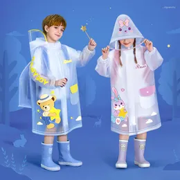 Raincoats Children's Raincoat Full Body Waterproof Boys And Girls Primary School Kindergarten Style With Schoolbag