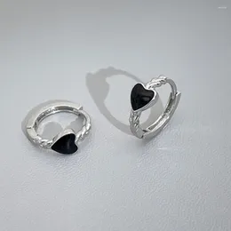 Stud Earrings Simple Fashionable Fashion Cool Beautifully Unique Top Rated Black Heart High Quality Modern