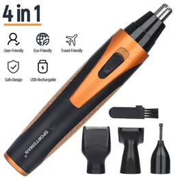 Clippers Trimmers 4 in 1Nose and ear Trimmer for nose haircut trimmer Razor ears Painless Eyebrow Hair razor chargeable 230928