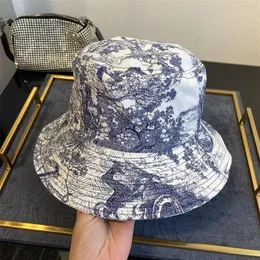 Animal Print Bucket Hat Homens e mulheres algodão sol plano reversível Tie Dye Fisherman Brim Brim Hats239r