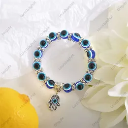 Vintage Blue Evil Eye Bracelet for Women Ing Lucky Amulet Hand of Fatima Bracelet for Men and Women Friendship Jewelry