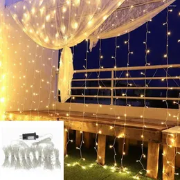 Strings 3M 300LED Curtain Icicle String Lights Christmas Fairy Garland Outdoor Home For Wedding/Party/Garden Decoration