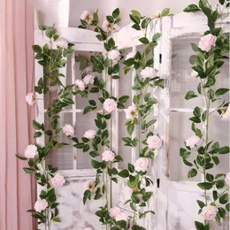 Decorative Flowers 2pcs Artificial String Adjustable Plastic Hanging Lightweight Multifunctional For Arch Table Decoration