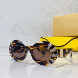 Masywne okrągłe okulary przeciwsłoneczne Havana Brown Women Sunnies Gafas de sol projektant okularów przeciwsłonecznych odcienie Occhialia da sole uv400 ochrona okularów unisex