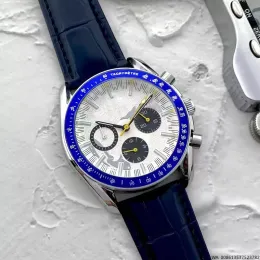 Omeg 2023 Novos seis três pontos de luxo relógios masculinos relógio de quartzo de alta qualidade marca designer relógio cinto de couro masculino acessórios de moda presentes de férias montre luxe