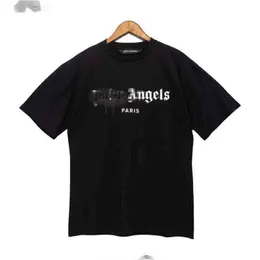 Magliette LKNU Magliette da uomo Magliette di moda per uomo e donna Designer di marca Palms Angels Angel Qualità Pantaloncini hip-hop Abiti casual larghi Top in puro cotone al 100%