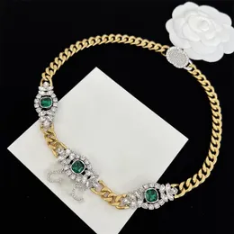 Womens Designer Necklace Pearl Lady Necklaces Women Diamonds Letter Simple Luxury Elegant Golden Chain Flower Jariser254L