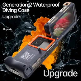 iPhone 15 vattentätt fodral undervattensdykning telefonfodral för iPhone 15 14 13 12 11 Pro Max och Samsung Galaxy Note Ultra Plus Professional 15m/50ft