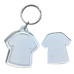 Ramki 100pcs akryl fotolijst Sleutelhanger Clear Foto Wstaw puste sletetelhangers Met Split Pierścień Snapin 230928