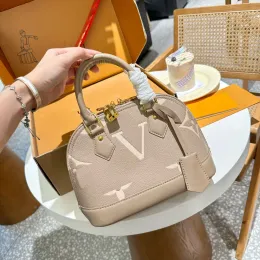 2023 Alma BB 25 cm Frauen Designer Umhängetaschen Einkaufstasche Kette Messenger Leder Handtaschen Shell Geldbörse Geldbörse Kosmetik Geldbörse Umhängetasche M7803