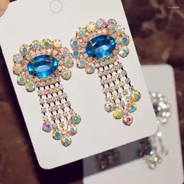 Dangle Earrings Arrival Rhinestone Gems Women Fashion Jewelry Maxi Ladys' Party Dress Statement Accessorie