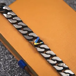 Colorful letter V Ljia Tungsten Steel Bracelet Steel Buckle Bracelets Fashion Unisex Charm Bracelet bijoux cjewelers High Quality Stainless Steel Chain Supply