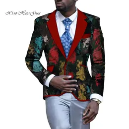 Africa Clothing Men Blazer Slim Fit Fancy Blazers Suit Jacket Tops Coat Flower Men Blazer Wedding Dress Suit Casual WYN105265r