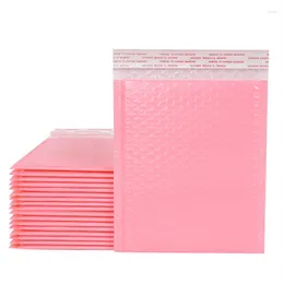 Storage Bags 10Pcs Pink Bubble Foam Self Seal Envelope Bag Waterproof Mailers Padded Christmas Gift Packaging Supplies