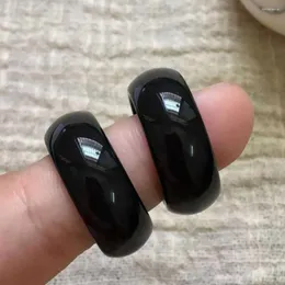 Pendientes Colgantes Ágata Negra Natural Anillo Ancho Hombres Tamaño 10 Accesorios de Regalo Acuicultura Mujeres Cultivadas DÍA DE SAN VALENTÍN Clásico Diy CARNAVAL