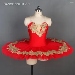 Stage Wear Red Spandex Bodice Professional Ballet Tutu Skirt Performance Tutus Girls Ballerinas Dance Costumes 11 Sizes BLL109