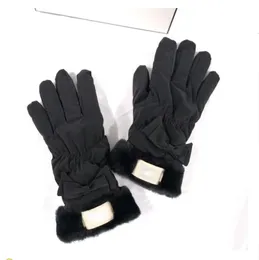 Mulheres novas luvas de couro Bowknot Mittens PU Five Fingers com Brand 3 cores com tag wholesaleaaa