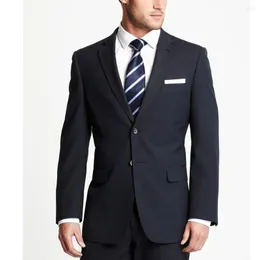 Męskie garnitury hombres blezer dwuczęściowe spodnie kurtki luksusowy regularna długość lapowa szczupła fit terno formalna impreza balowa
