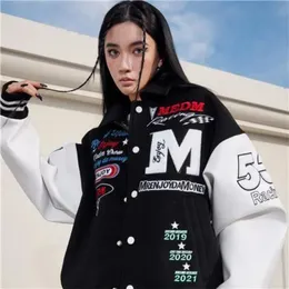 Jackets European Men 'sand Women's Embroidered American Style Y2K Retro Baseball Uniform Jacket Couple Styles Spring and Autumn Trend 230928