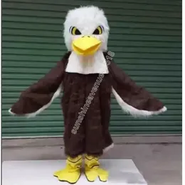 Halloween Baldy the Eagle Mascot traje de alta qualidade Personagem de desenhos animados Carnaval Tamanho da festa de aniversário de aniversário Festa de fantasia