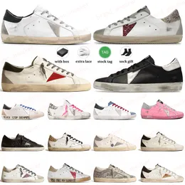 Star Superstar Italy Brand Casual Shoes Women Casual Shoes Golden Sneakers Sequin Classic White Do-Old Dirty Men Women Luxury Shoe