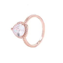 Rings Pandorara Designer Luxury Fashion Women White Copper Pigeon Egg Ring Creative Water Drop Ring S925 Tear Drop Ring